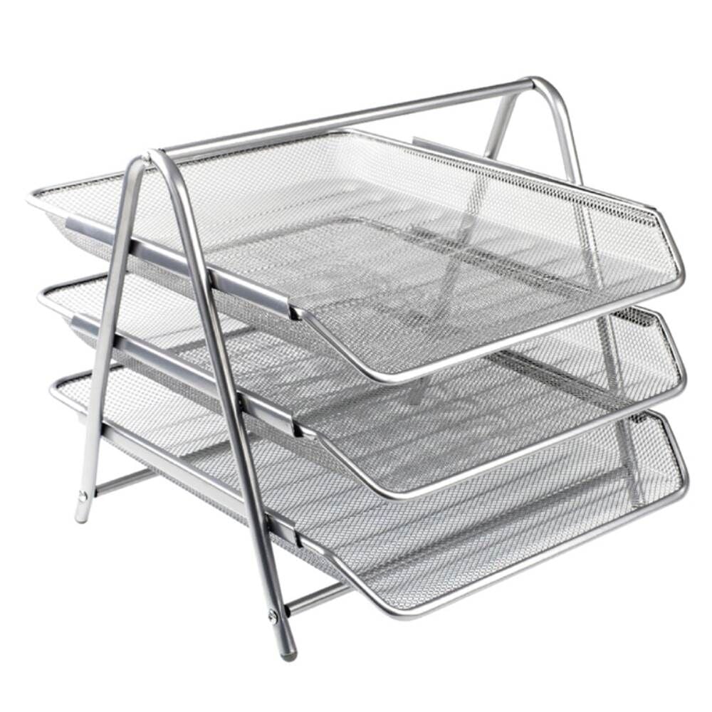 Globox Metal Evrak Rafı 3 lü Gri 6259