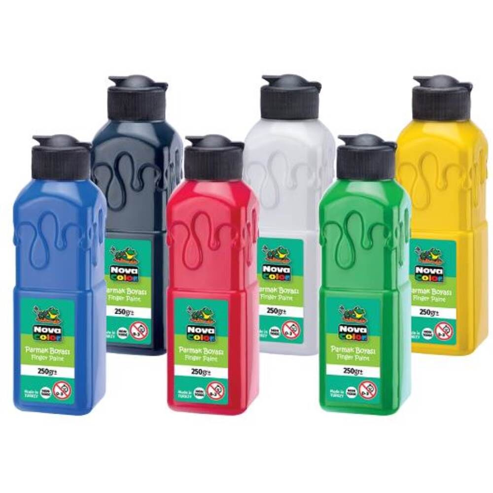 Nova Color Parmak Boyası 250 gr 6 Renk NC-440