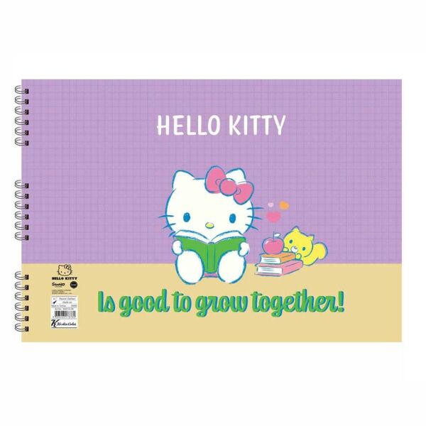 Hello Kitty 25x35 15 Yaprak Spiralli Resim Defteri 300215-13