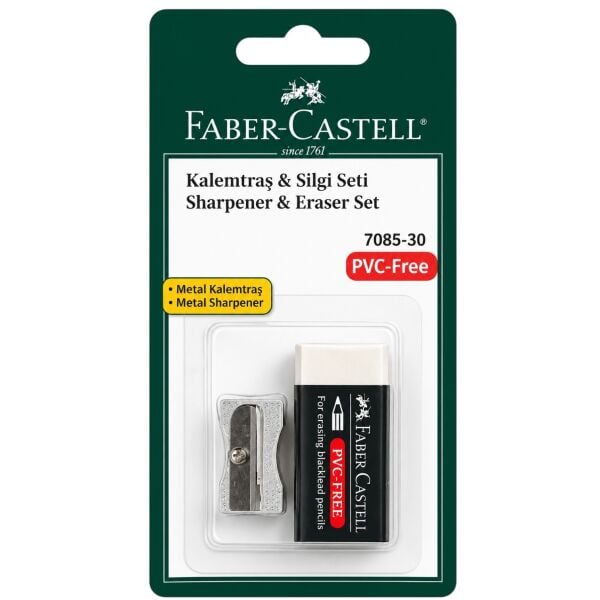Faber Castell Silgi ve Metal Kalemtraş 2 li 185685