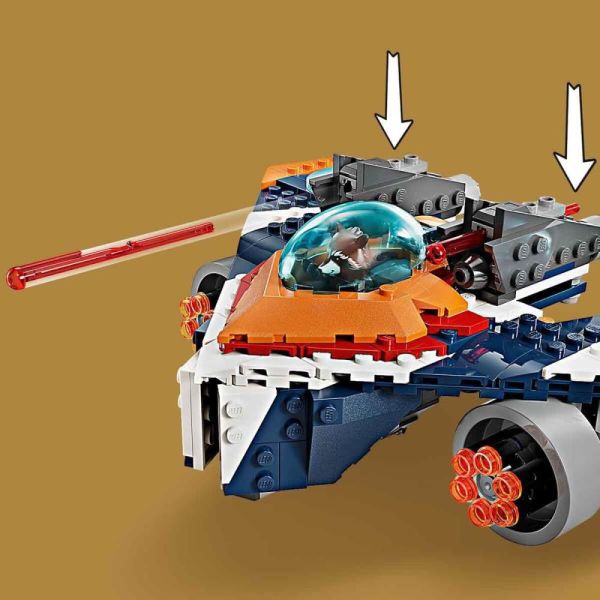 LEGO Marvel Rocketin Warbird Aracı Ronana Karşı 76278