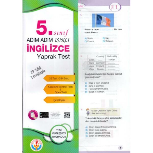 Işıklı 5.Sınıf İngilizce Yaprak Test