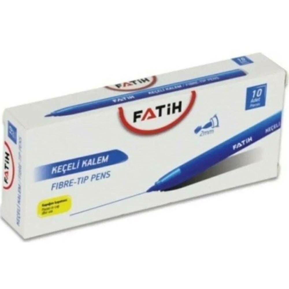 Fatih Keçeli Kalem  Ofis Tipi 10 Lu Mavi 34030