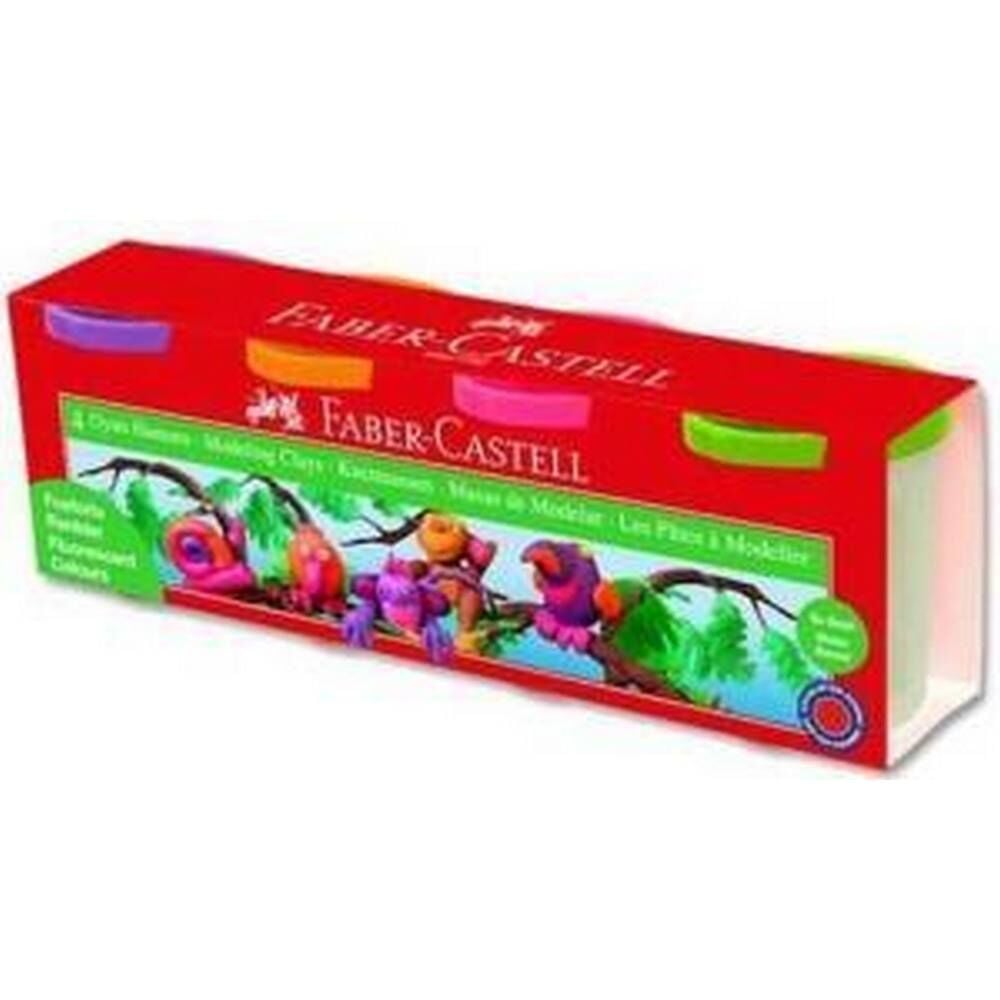 Faber Castell Oyun Hamuru 4 lü Klasik Renkler 000 001