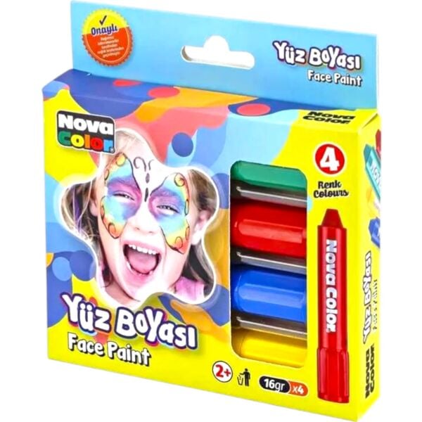 Nova Color Yüz Boyası 4 Renk NC-211