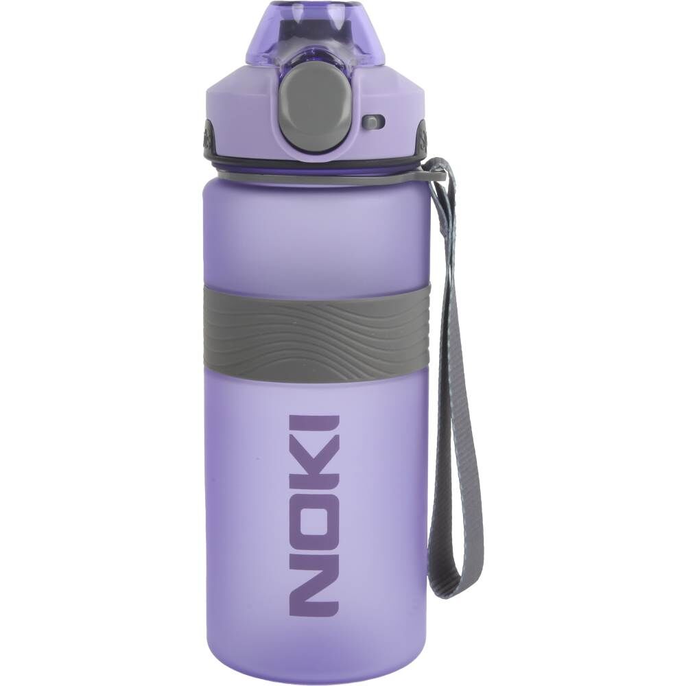 Noki Tritan Pipetli Silikon Kemerli Soft Touch 750 ml Matara T0121-100 Mor