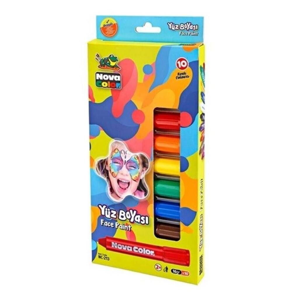 Nova Color Yüz Boyası 10 Renk NC-213