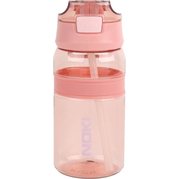 Noki Tritan Pipetli Silikon Kemerli 550 ml Matara T0119-060 Pembe