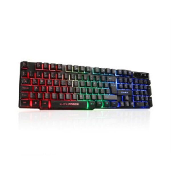 Dark Elite Force gk1000 Mekanik Hisli Rainbow Aydınlatmalı Türkçe Q Oyuncu Klavyesi
