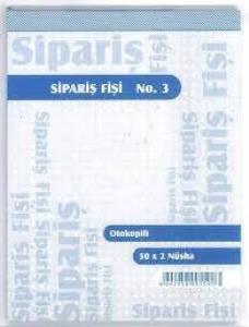 Özkan Sipariş Fişi Otokopili 50x2 Nüsha No:3 M0738 0559