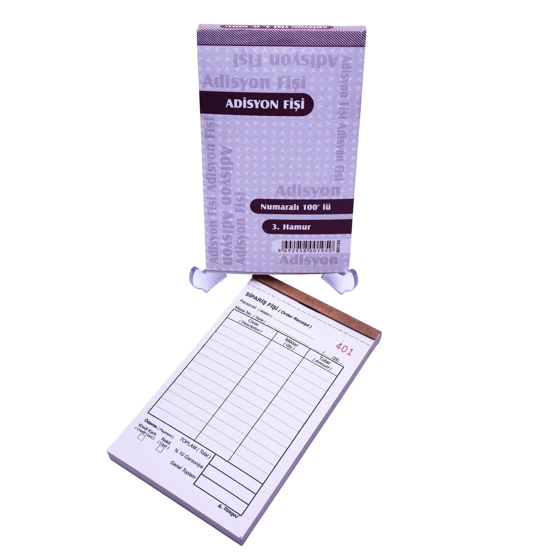 Özkan Numaralı Adisyon 3.Hamur M0195 Bm561