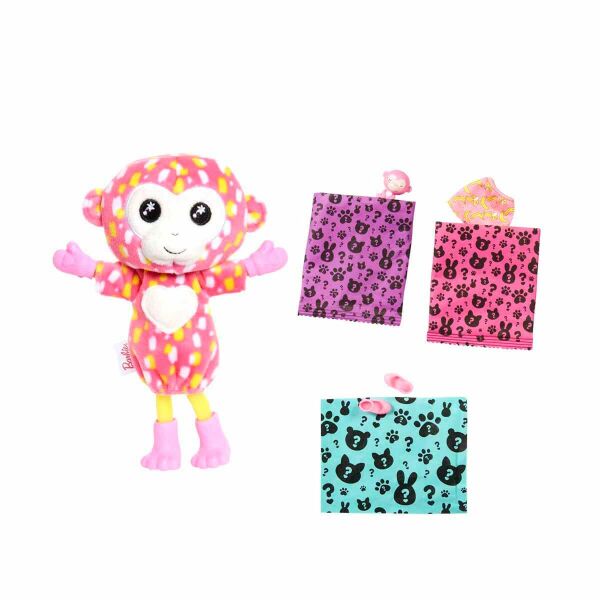 Barbie Cutie Reveal Bebekler Chelsea Tropikal Orman Serisi HKR12 Maymun