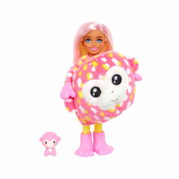 Barbie Cutie Reveal Bebekler Chelsea Tropikal Orman Serisi HKR12 Maymun