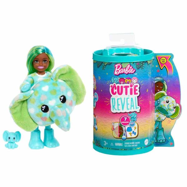 Barbie Cutie Reveal Bebekler Chelsea Tropikal Orman Serisi HKR12 Fil
