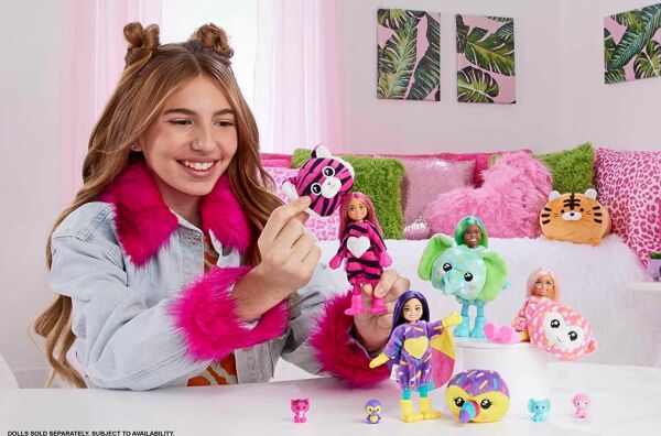 Barbie Cutie Reveal Bebekler Chelsea Tropikal Orman Serisi HKR12 Kuş