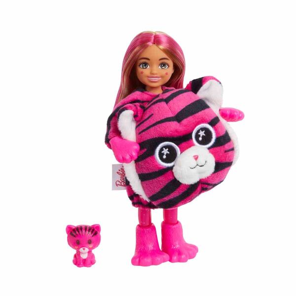Barbie Cutie Reveal Bebekler Chelsea Tropikal Orman Serisi HKR12 Kaplan