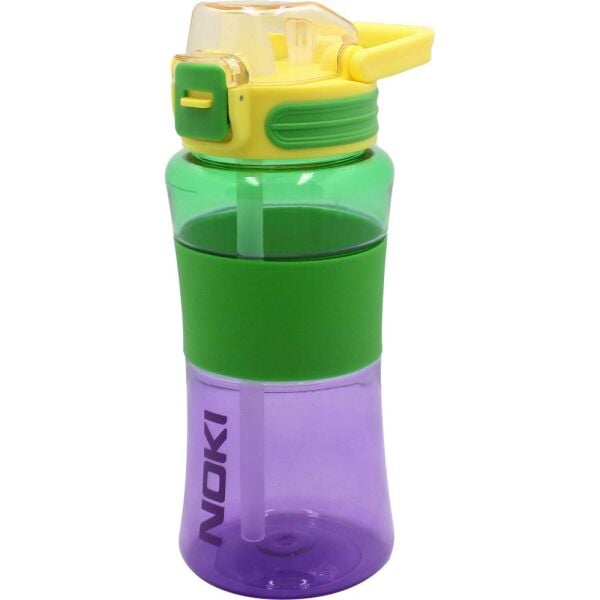 Noki Tritan Pipetli Silikon Kemerli 700 ml Matara T0115-160 Yeşil Mor
