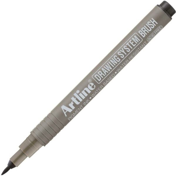 Artlıne Çizim Kalemi Drawıng System Fırça Uç Siyah A-Ek-23Fn Black