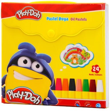 Playdoh Pastel Boya 24 Renk Çantalı PA007