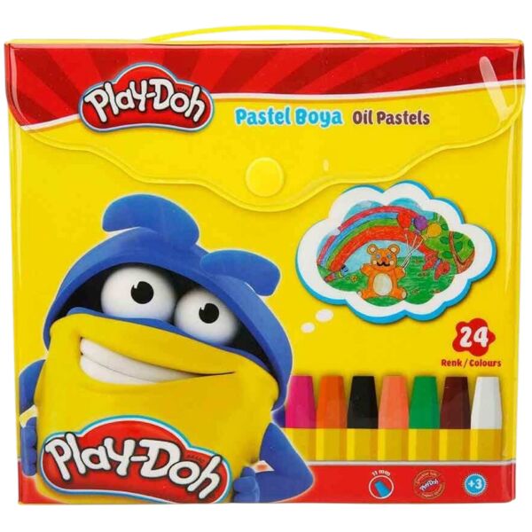 Playdoh Pastel Boya 24 Renk Çantalı PA007