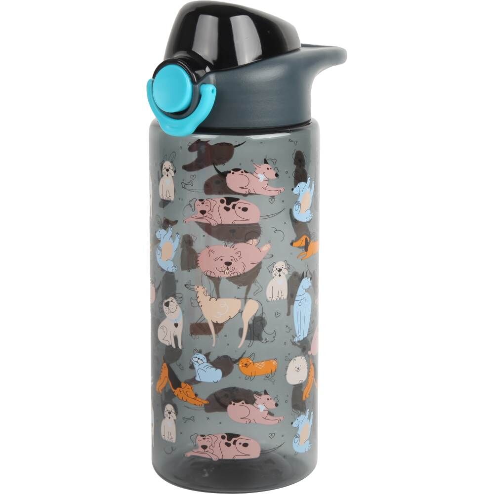 Noki Kids Tritan Auto Kapak Taşıma Kulplu 500 ml Matara T0123-130 Siyah