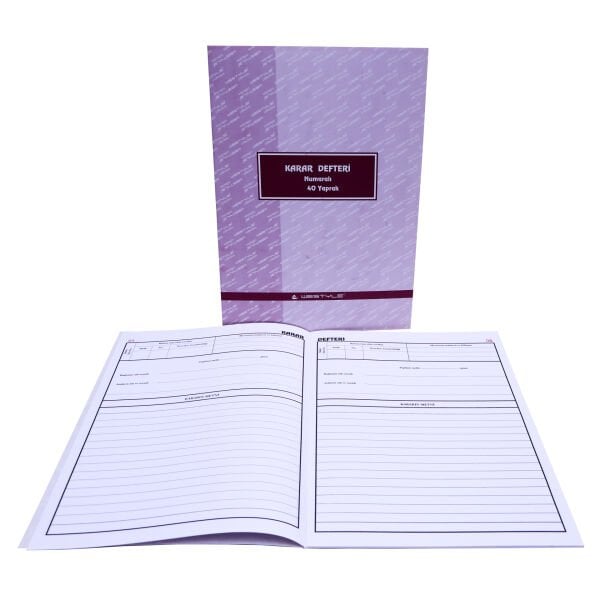 Özkan Karar Defteri 40 Yaprak M0915 0229