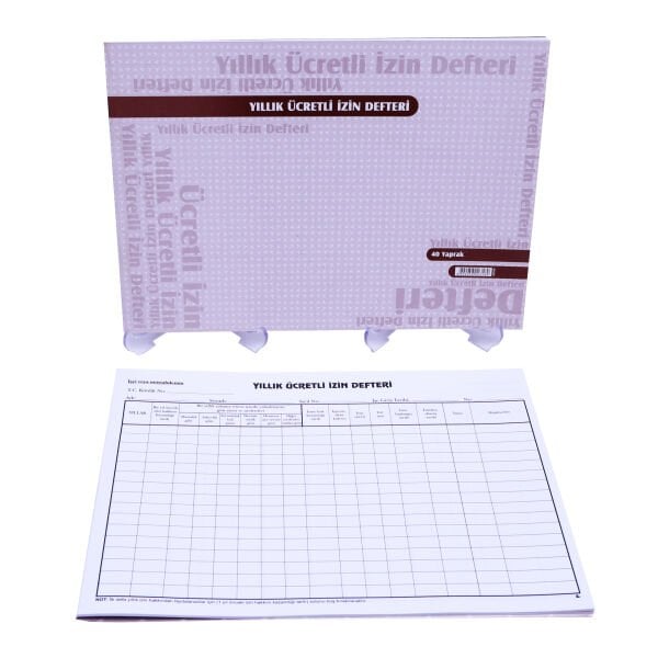 Özkan Yıllık Ücretli İzin Defteri 40 Yaprak BM732 0358