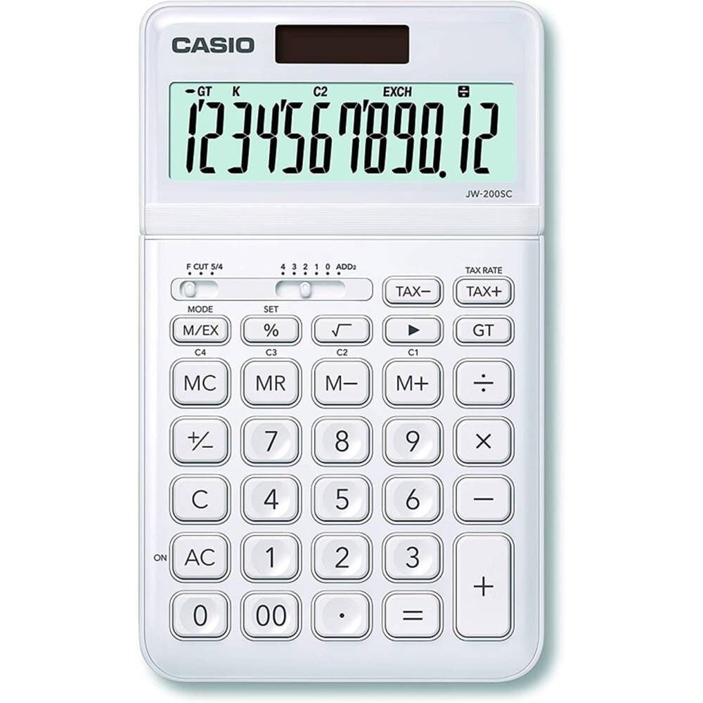 Casıo Hesap Makinesi Masaüstü Jw-200Sc-We