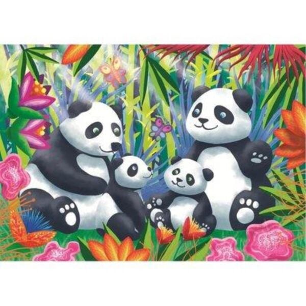 The Panda Family Pre School Çocuk Puzzle 24 Parça 32706