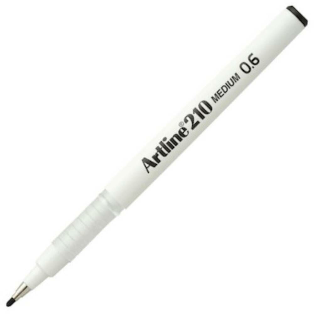 Artlıne Keçe Uçlu Yazı Kalemi 210N 0.6 Siyah A-Ek-210N Black