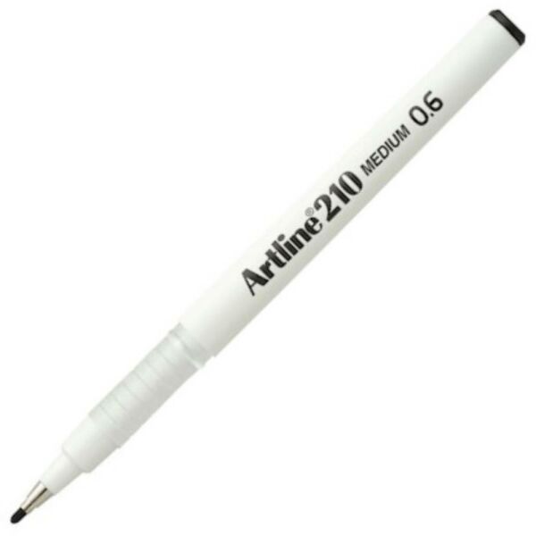 Artlıne Keçe Uçlu Yazı Kalemi 210N 0.6 Siyah A-Ek-210N Black