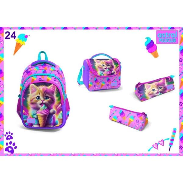 Astral Premium 3 lü Cat İlkokul Çantası 04400
