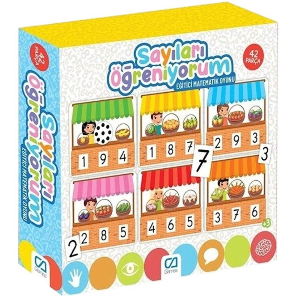 CA Games 5147 Sayıları Öğreniyorum 42 Parca Eğitici Bul Tak Puzzle