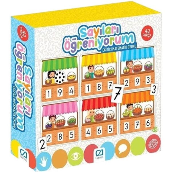 CA Games 5147 Sayıları Öğreniyorum 42 Parca Eğitici Bul Tak Puzzle