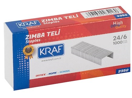 Kraf Zımba Teli 24/6 Gümüş 235G