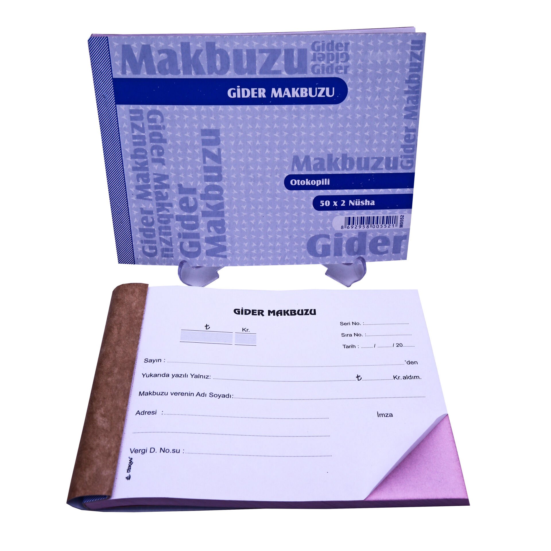 Özkan Gider Makbuzu Otokopili 50x2 Nüsha No:3 M0664