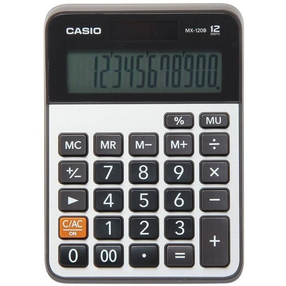 Casıo Hesap Makinesi Masaüstü Mx-120B 12 Hane
