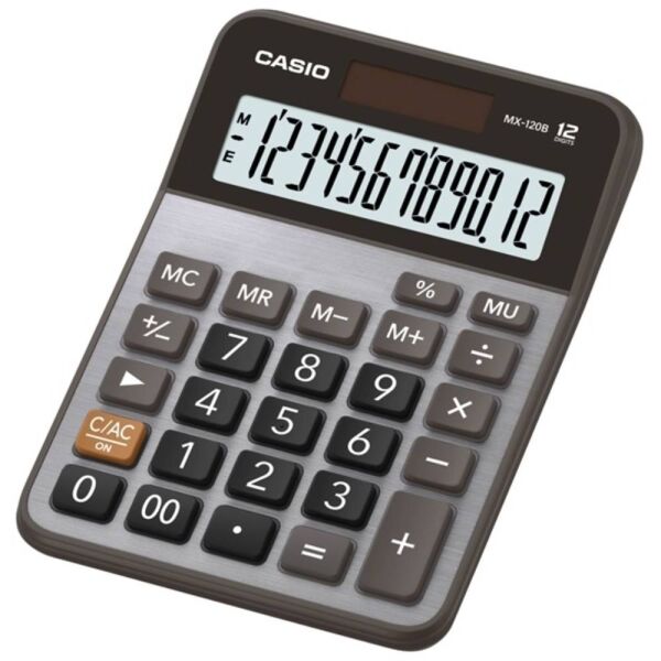 Casıo Hesap Makinesi Masaüstü Mx-120B 12 Hane