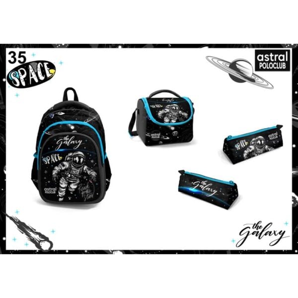 Astral Premium 3 lü Astronot İlkokul Çantası 04399