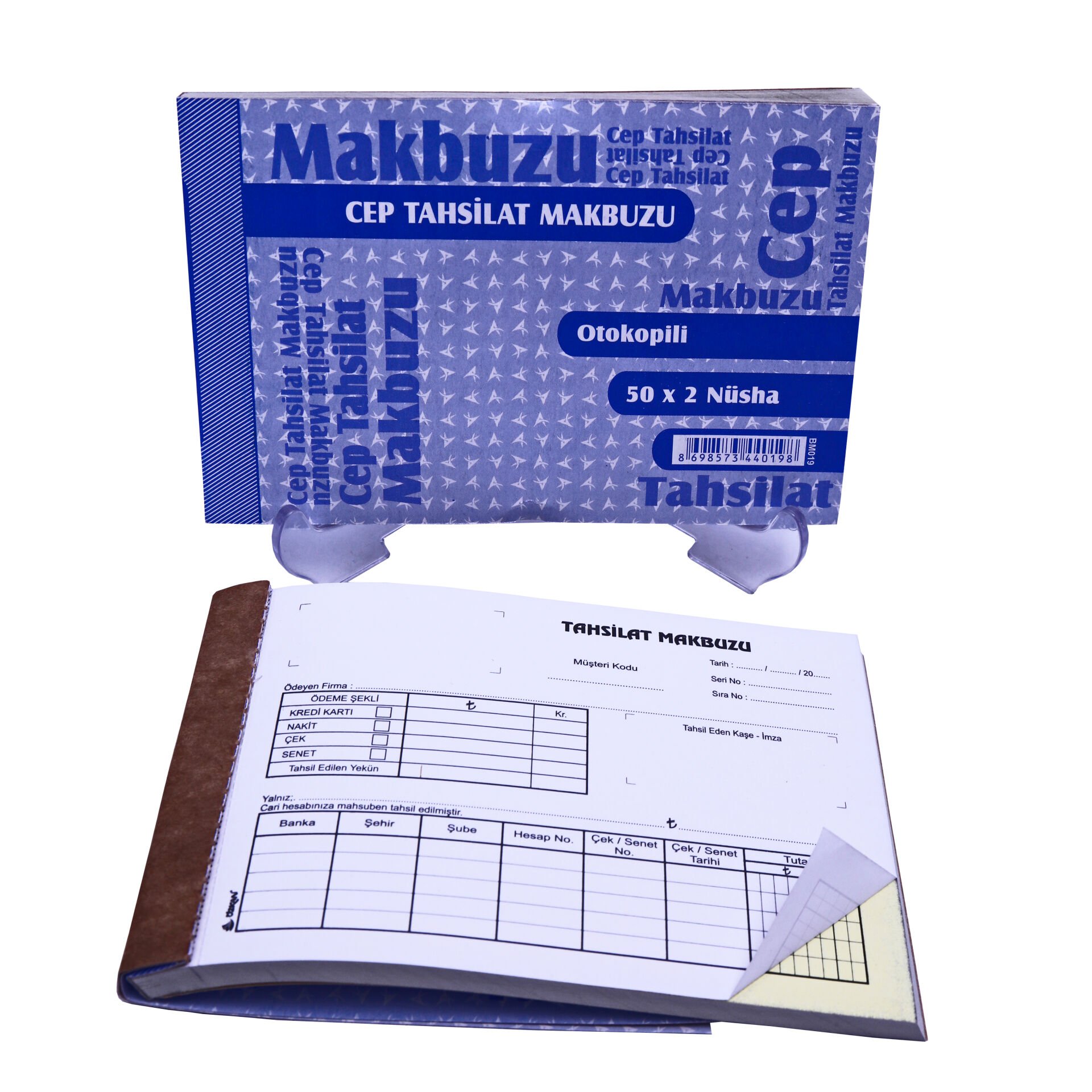 Özkan Cep Tahsilat Makbuzu Otokopili 50x2 No:2 BM019 519