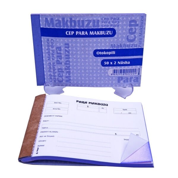 Özkan Cep Para Makbuzu Otokopili 50x2 No:2 M0220 M0221