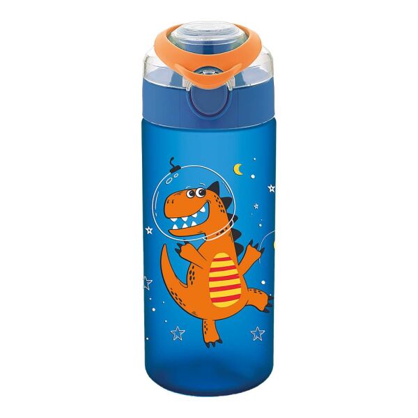 Noki Kids Tritan Desenli Soft Touch 500 ml Matara T0108-130 Turuncu