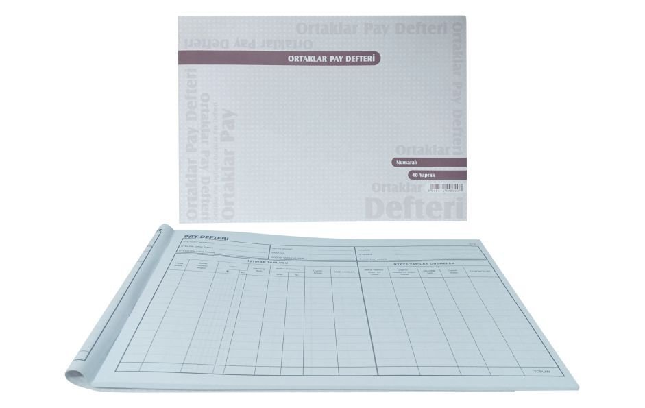 Özkan Ortaklar Pay Defteri 40 Yaprak M0921 0255