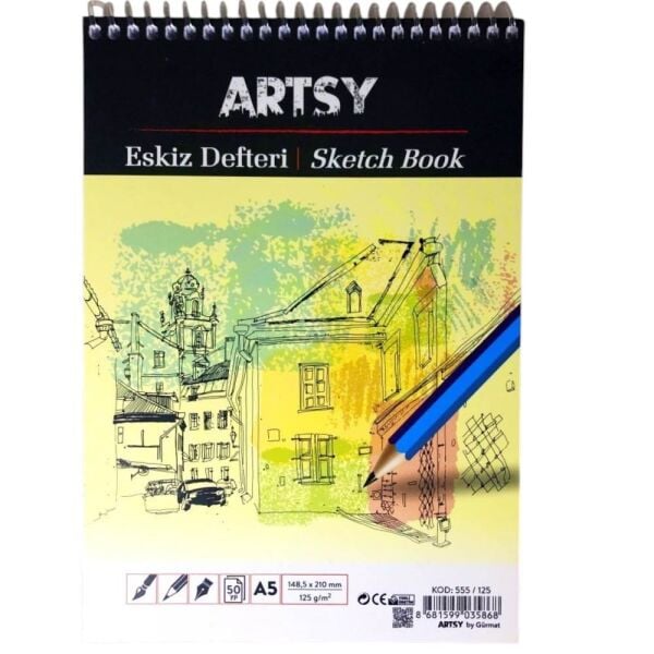Gürmat Eskiz Defteri A5 Spiralli 160 gr 555/160