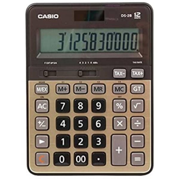 Casio DS-2B-GD Profesyonel 12 Hane Masa Üstü Hesap Makinesi