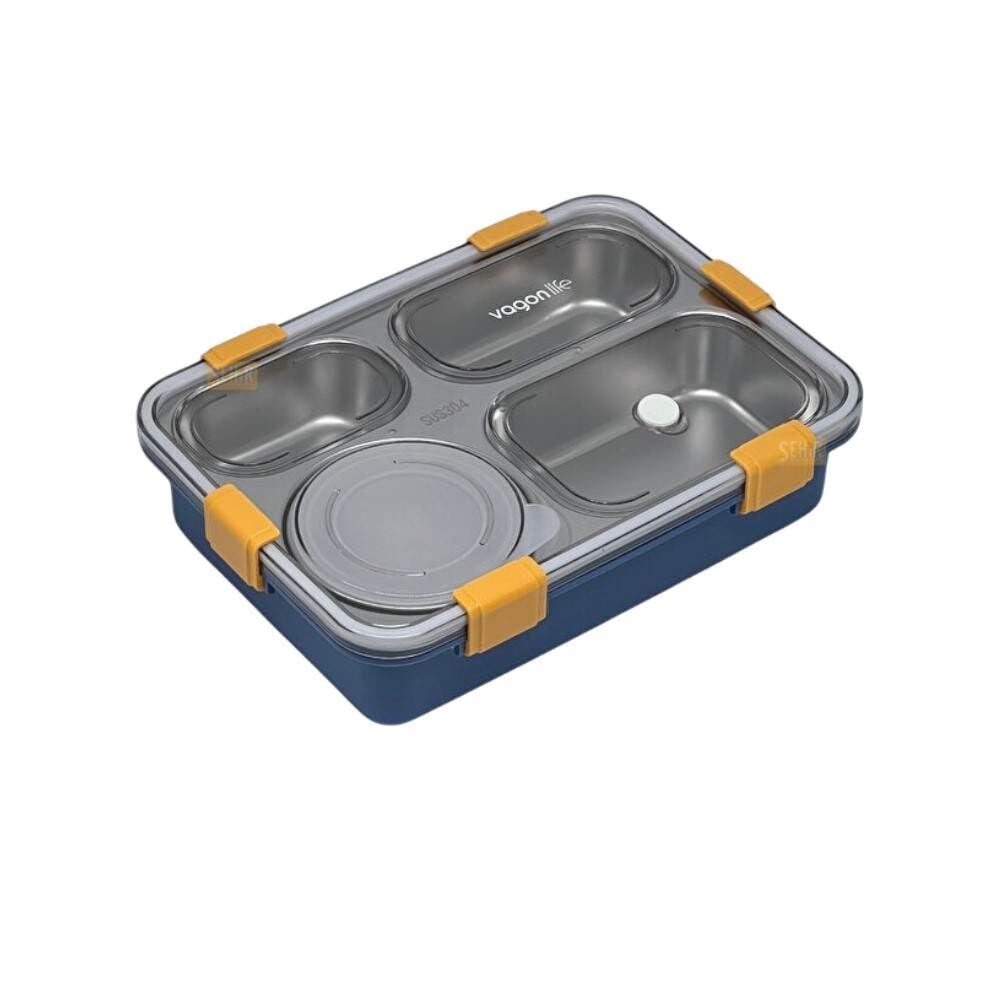 Vagonlife Paslanmaz Çelik 850 ml Beslenme Kutusu BL50433-1 Mavi