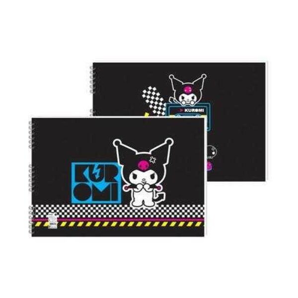 Kuromi 35x50 15 Yaprak Karton Kapak Spiralli Resim Defteri 300315