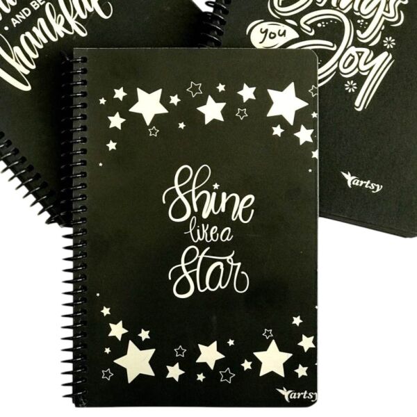 Gürmat 17x24 40 Yaprak Spiralli Siyah Defter 4726