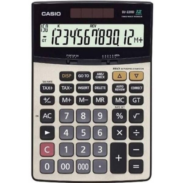 Casıo Hesap Makinesi Masaüstü Dj-220 Plus 12 Hane