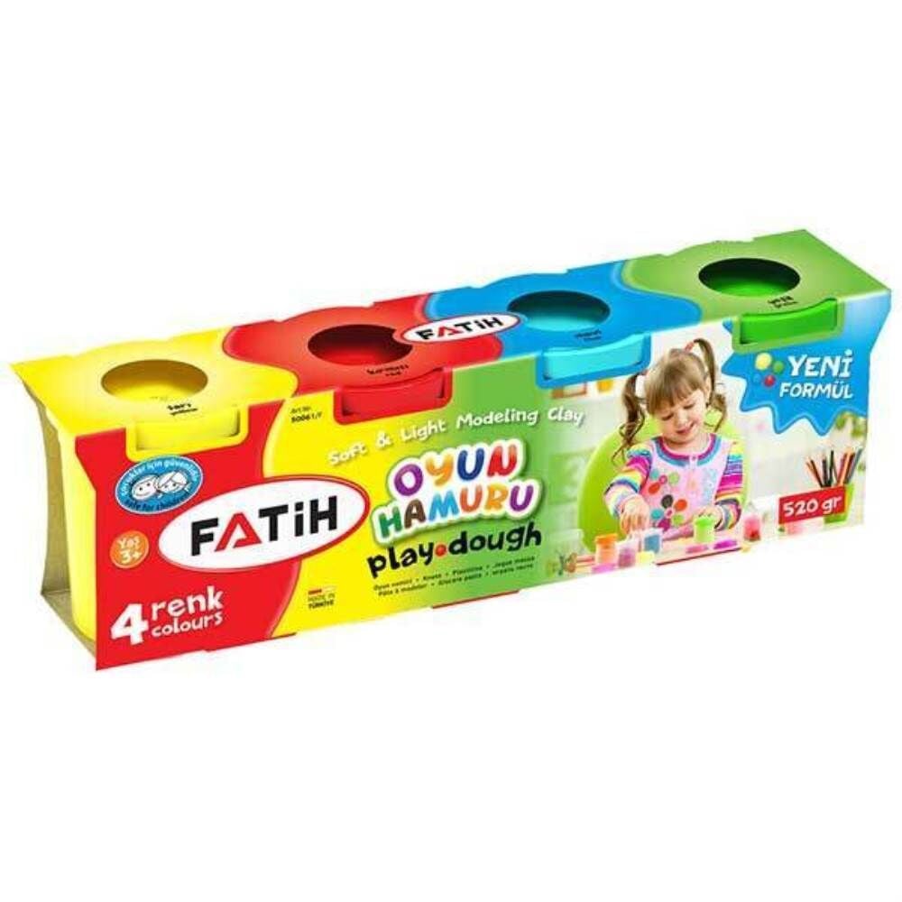 Fatih Oyun Hamuru 4 Renk 520 gr